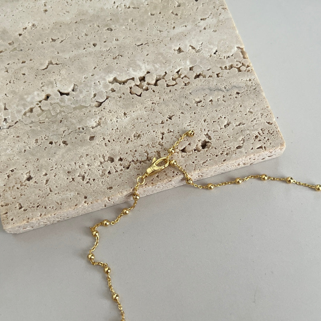 gold double g Necklace for women - alternate angle view 5