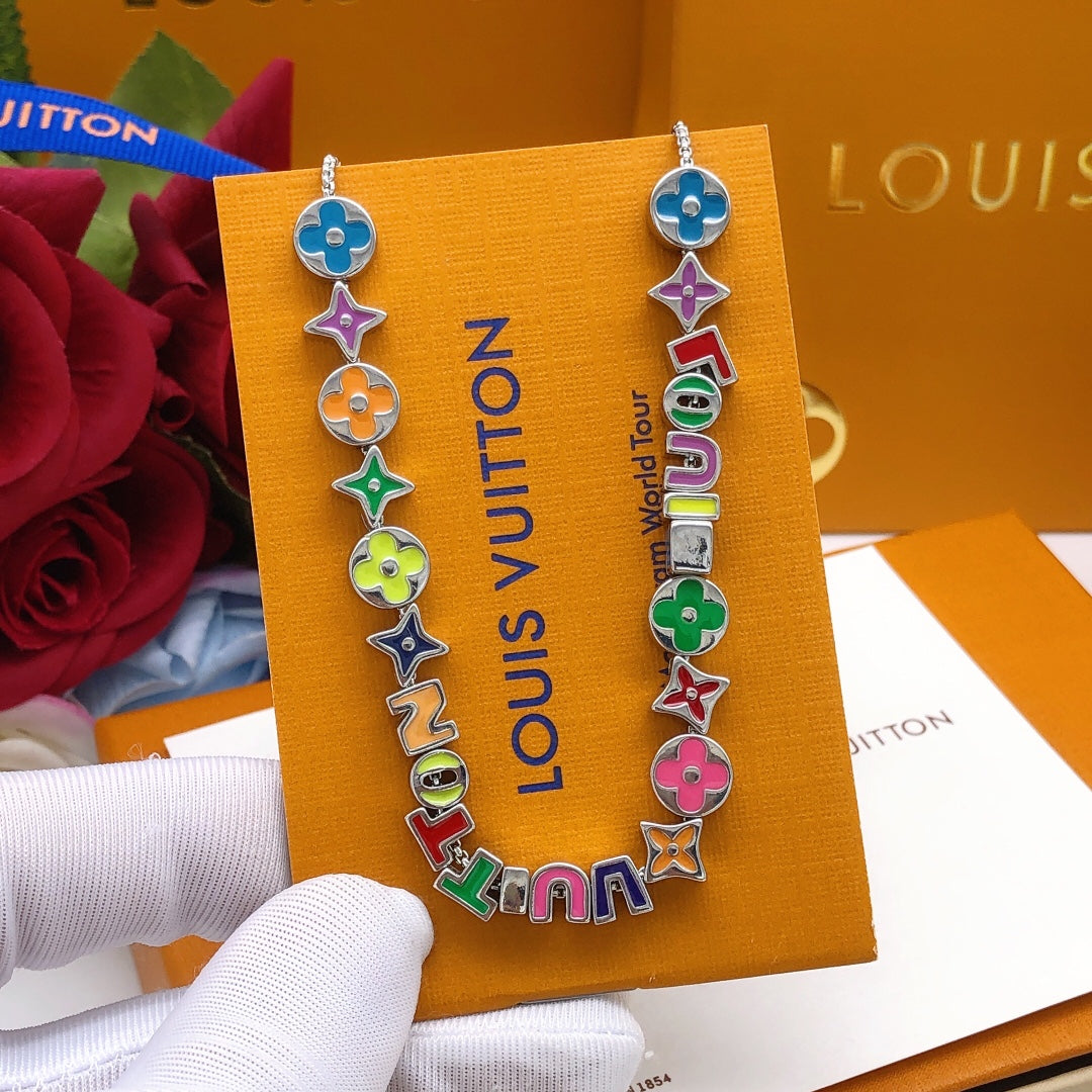 Letter Emblem Bracelet in Gold-Tone – Design 005 main product view