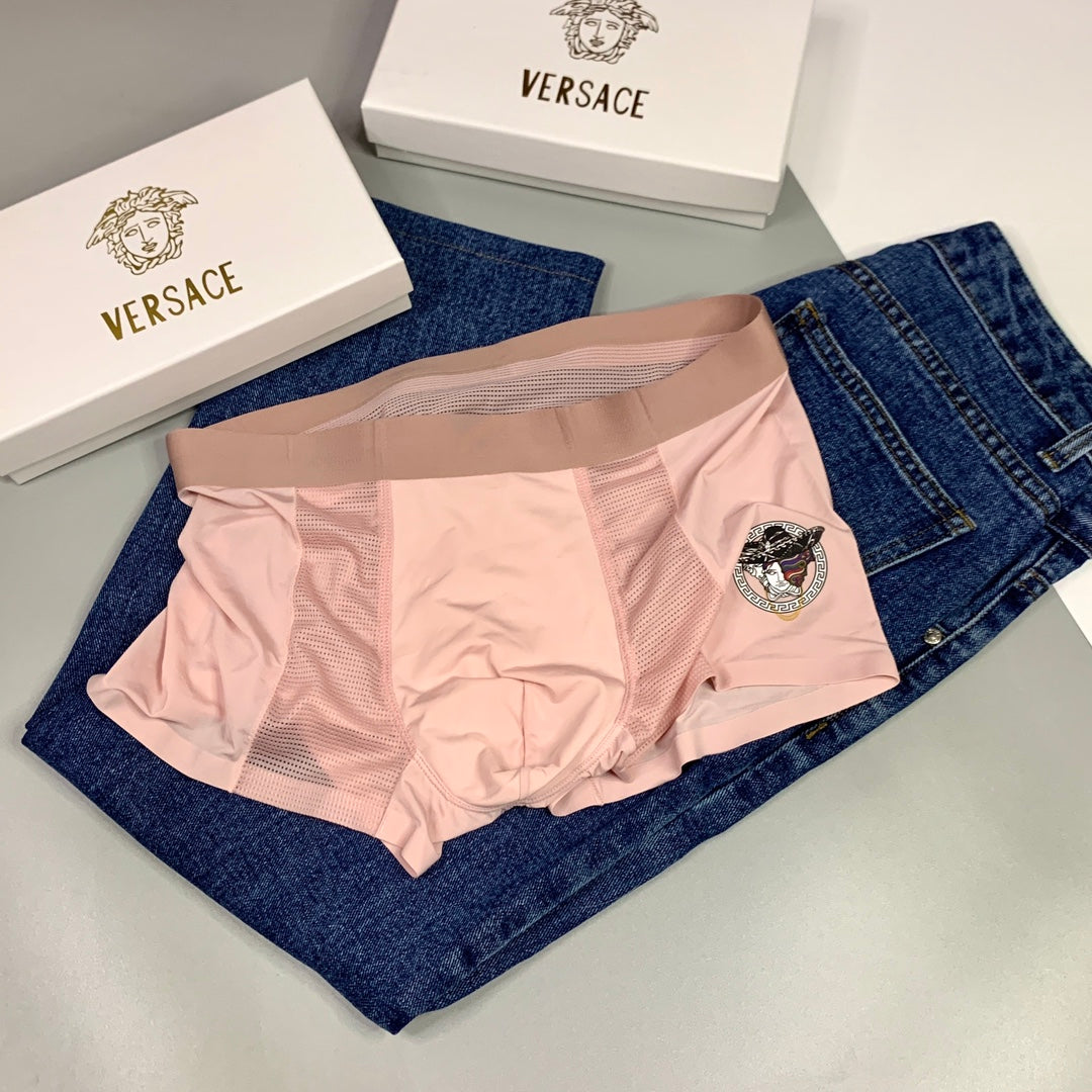 Versace Cotton Men's Boxer Briefs - 3-Piece Box