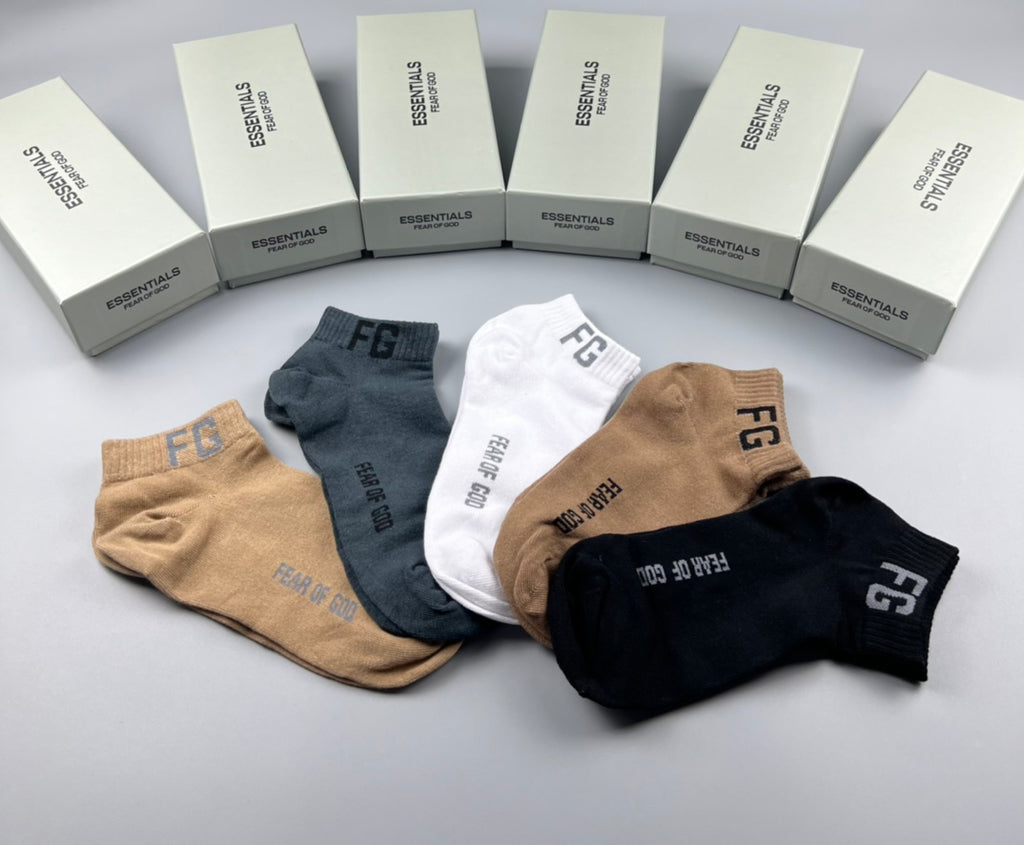 Cotton Short Socks - 5-Pair Pack