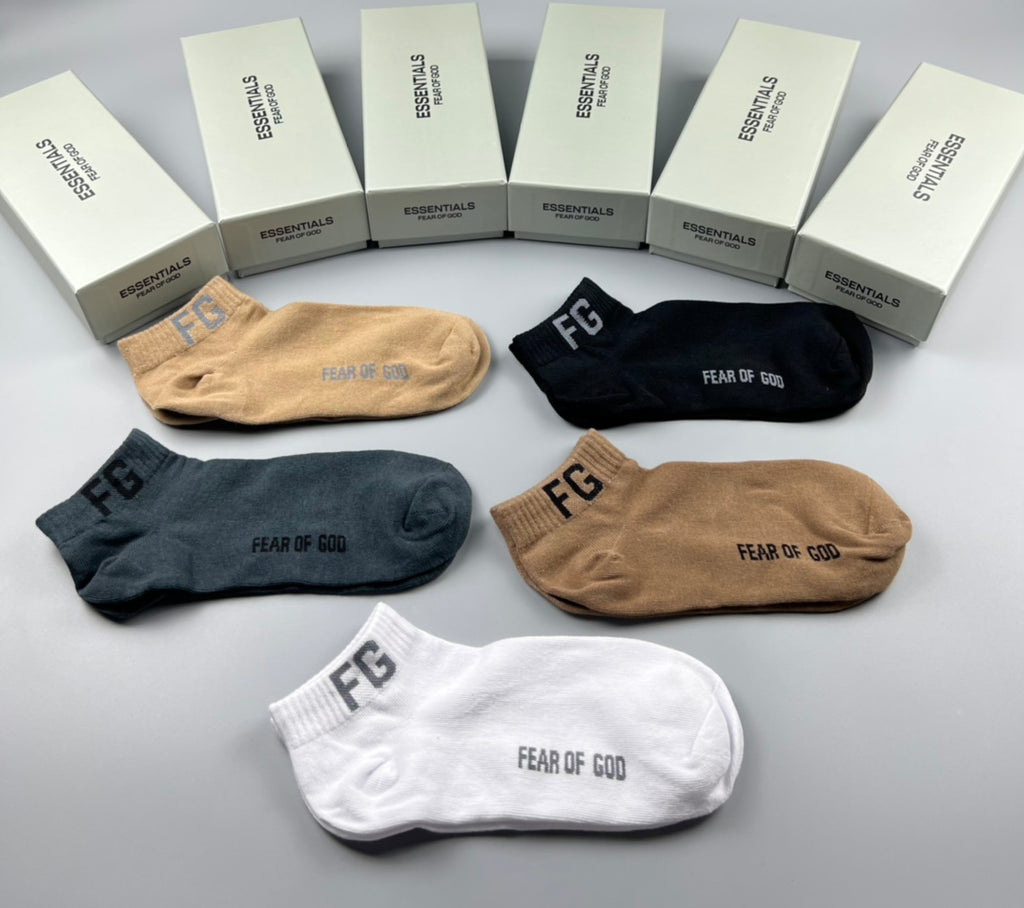 Cotton Short Socks - 5-Pair Pack
