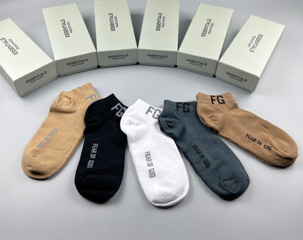 Cotton Crew Socks - 5-Pair Pack