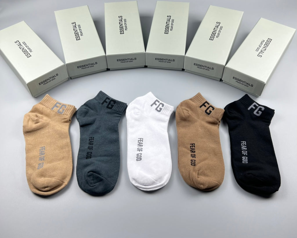 Cotton Crew Socks - 5-Pair Pack