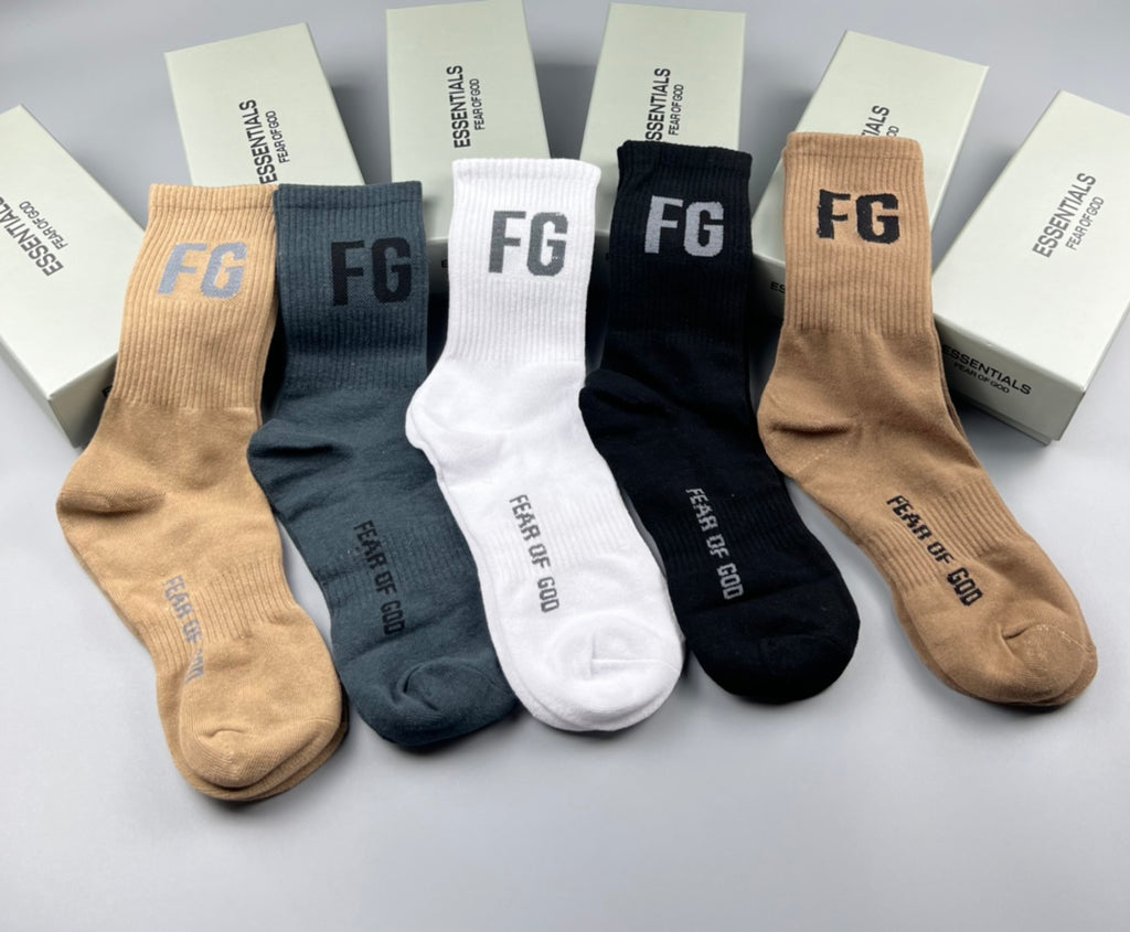 Essentials Cotton Crew Socks - 5-Pair Pack