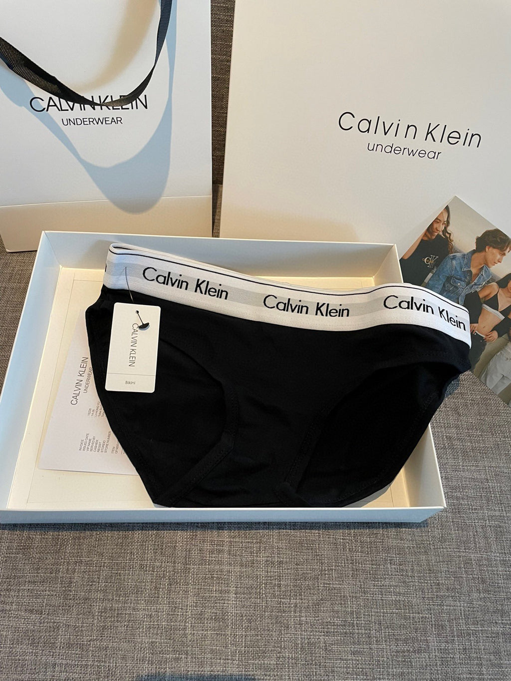 Calvin Klein Black Triangle Bra and Brief Set Women's Bra & Brief Set - 2-Piece Set