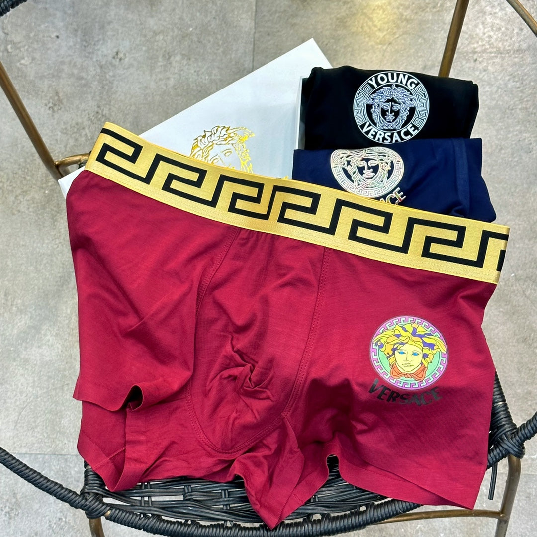 Versace Modal Men's Boxer Briefs - 3-Piece Box