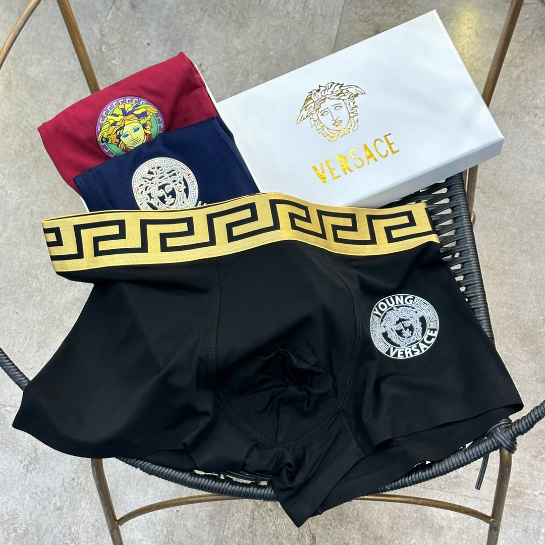 Versace Modal Men's Boxer Briefs - 3-Piece Box