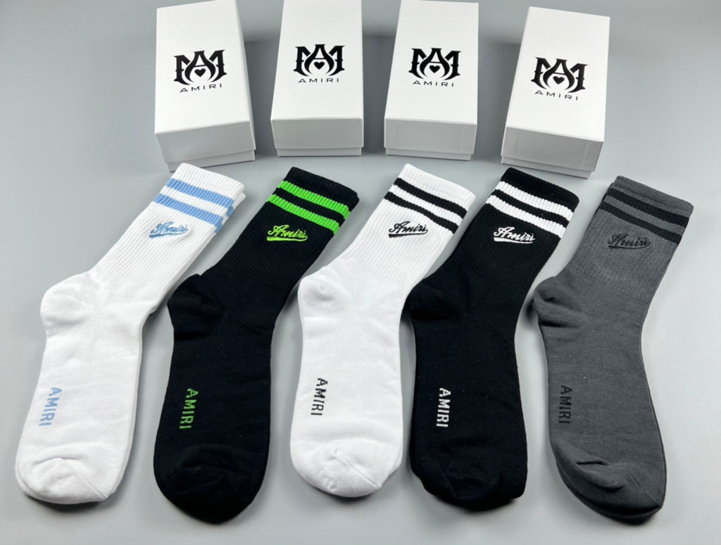Cotton Crew Socks - 5-Pair Pack