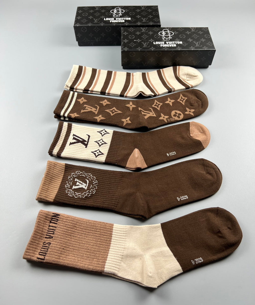 Louis Vuitton Cotton Short Socks - 5-Pair Pack