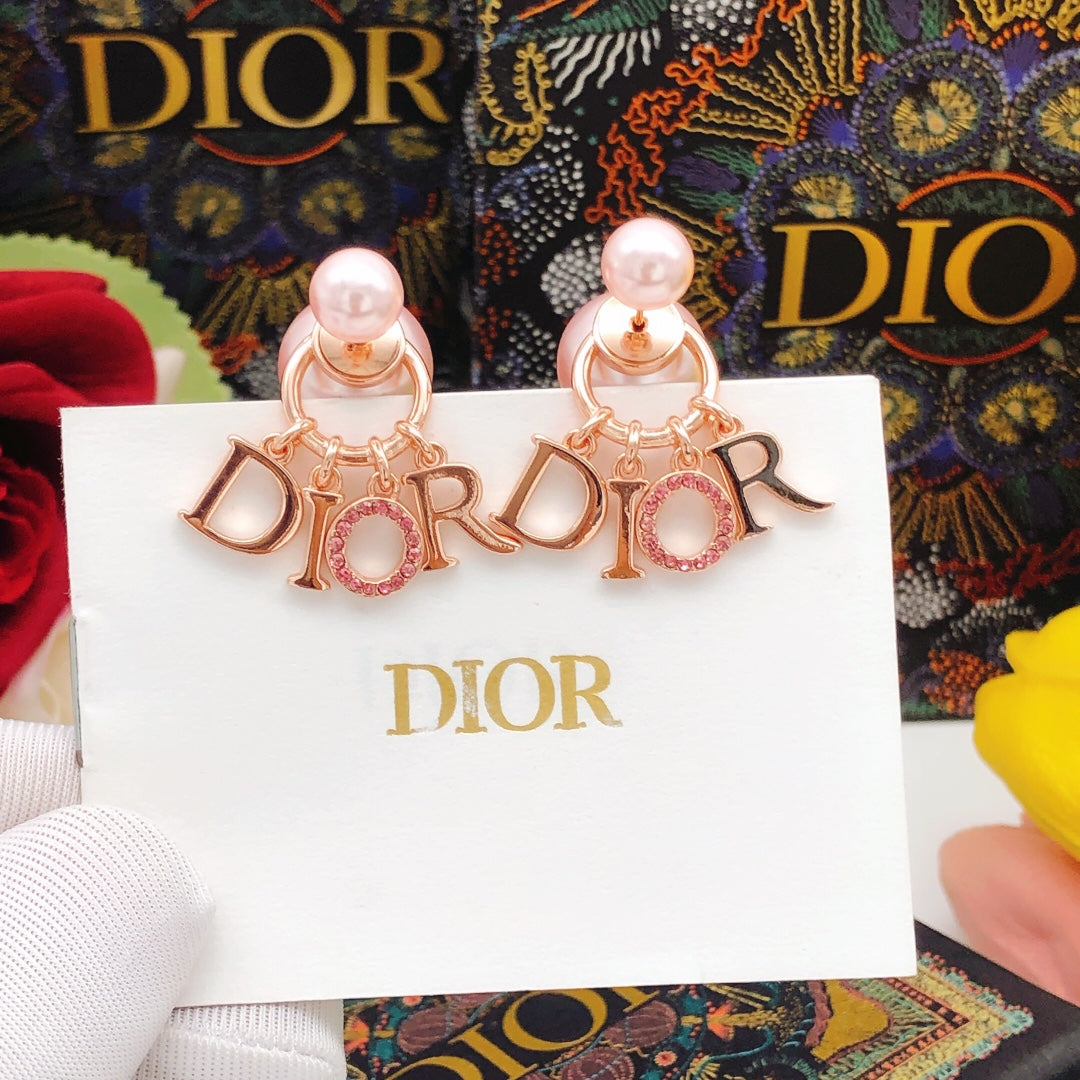 Pearl-Style Motif Jewelry Accessory in Rose-Gold-Tone with Pearl-Style Detail – Design 002 styled view