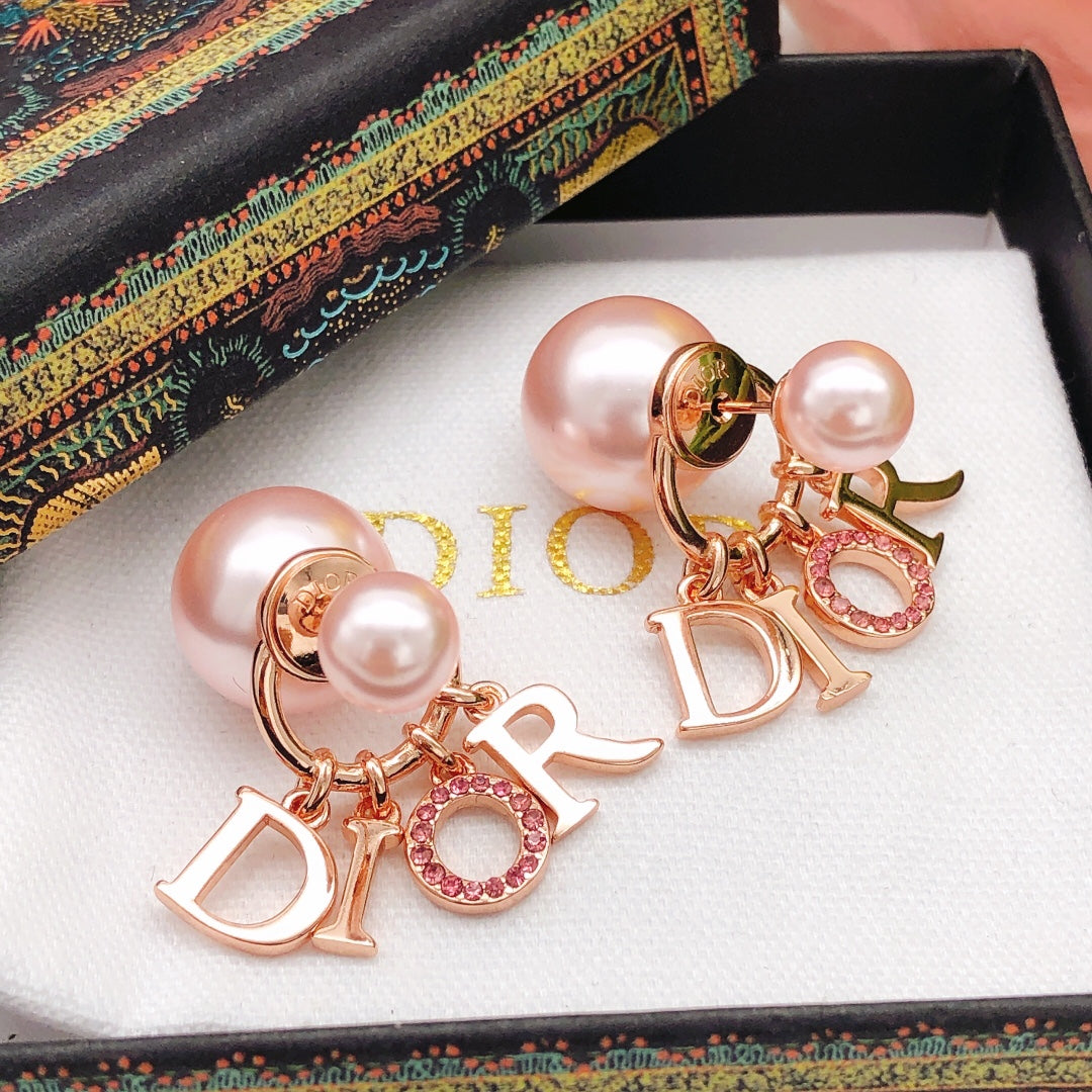 Pearl-Style Motif Jewelry Accessory in Rose-Gold-Tone with Pearl-Style Detail – Design 002 main product view