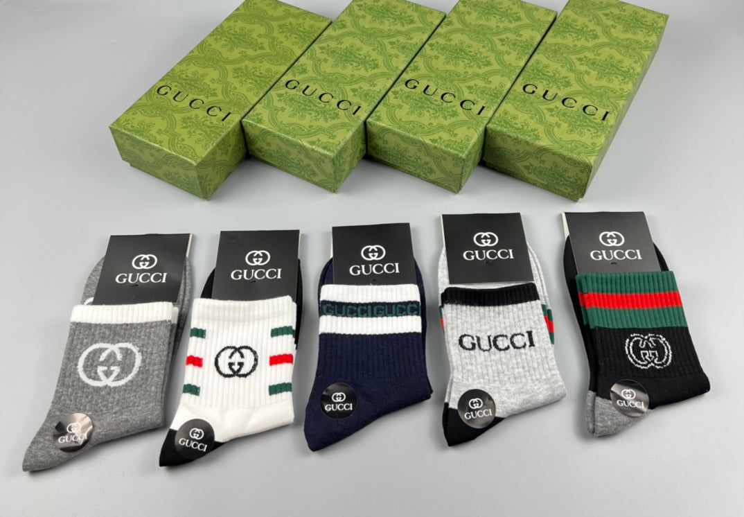 Gucci Cotton Short Socks - 5-Pair Pack