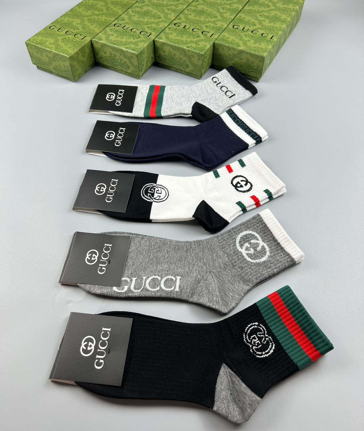 Gucci Cotton Short Socks - 5-Pair Pack