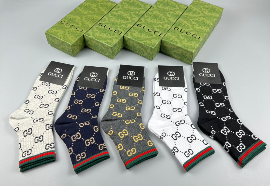 Gucci Cotton Short Socks - 5-Pair Pack