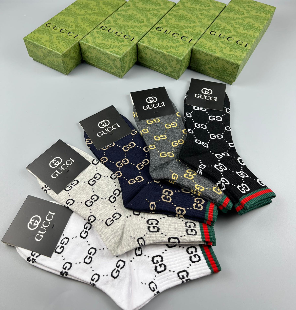 Gucci Cotton Short Socks - 5-Pair Pack