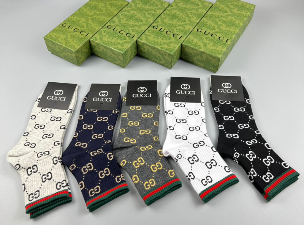 Gucci Cotton Short Socks - 5-Pair Pack