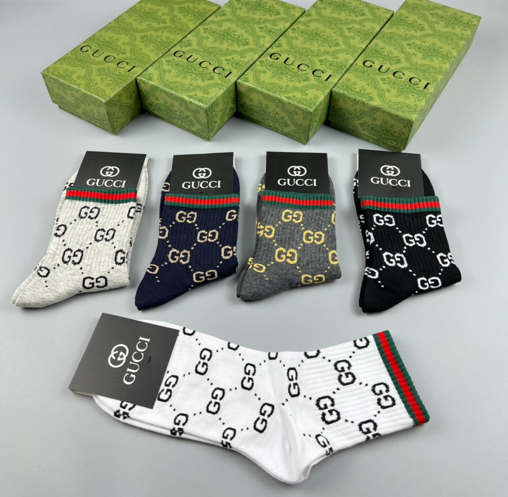 Gucci Cotton Short Socks - 5-Pair Pack