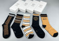 Versace Greek-Key And Medallion Details Crew Socks - 5-Pair Set