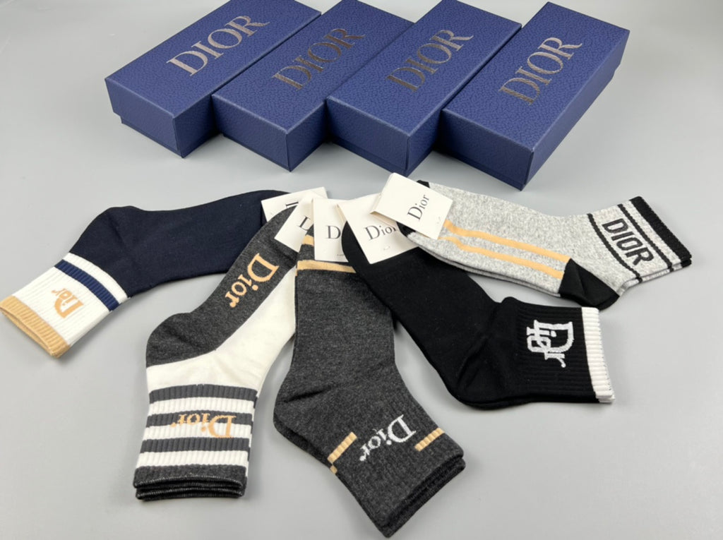 Dior Crew Socks - 5-Pair Pack