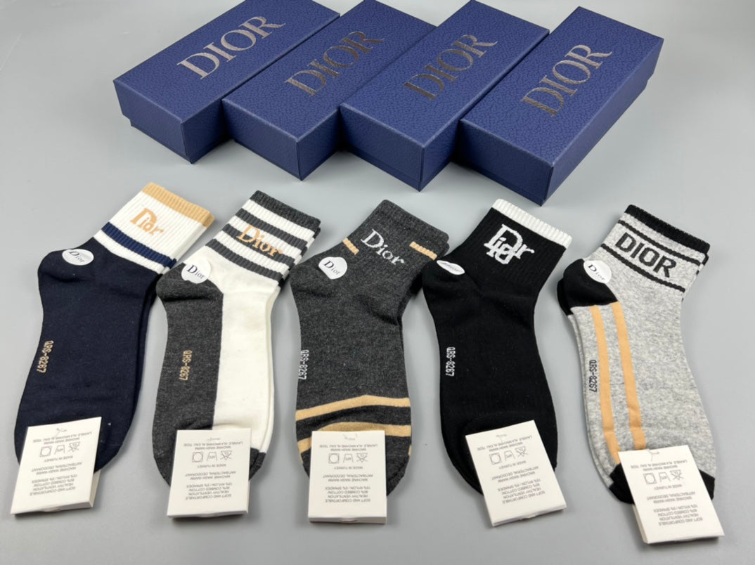 Dior Crew Socks - 5-Pair Pack
