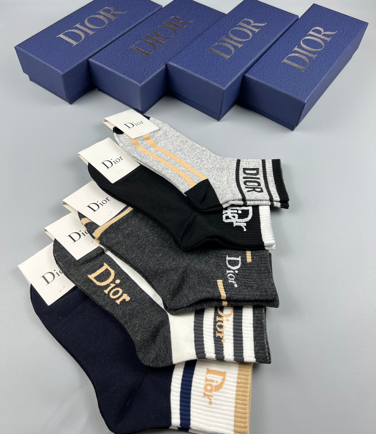 Dior Crew Socks - 5-Pair Pack