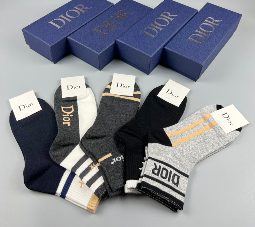 Dior Crew Socks - 5-Pair Pack