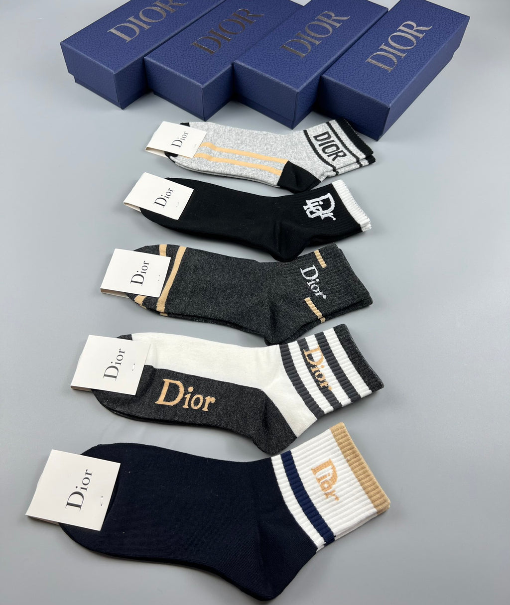 Dior Crew Socks - 5-Pair Pack