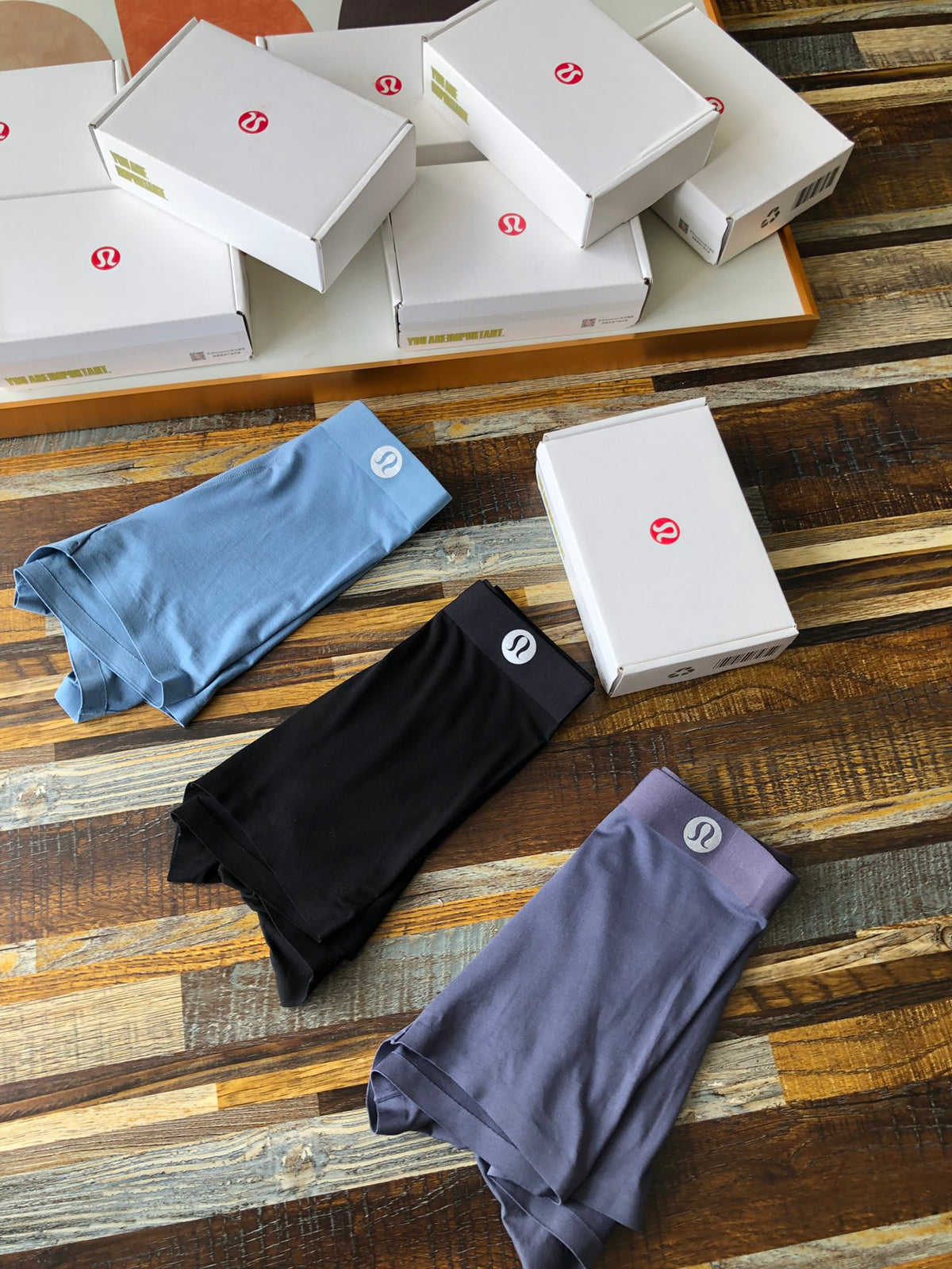Lululemon Tonal Logo Details Men's Boxer Briefs