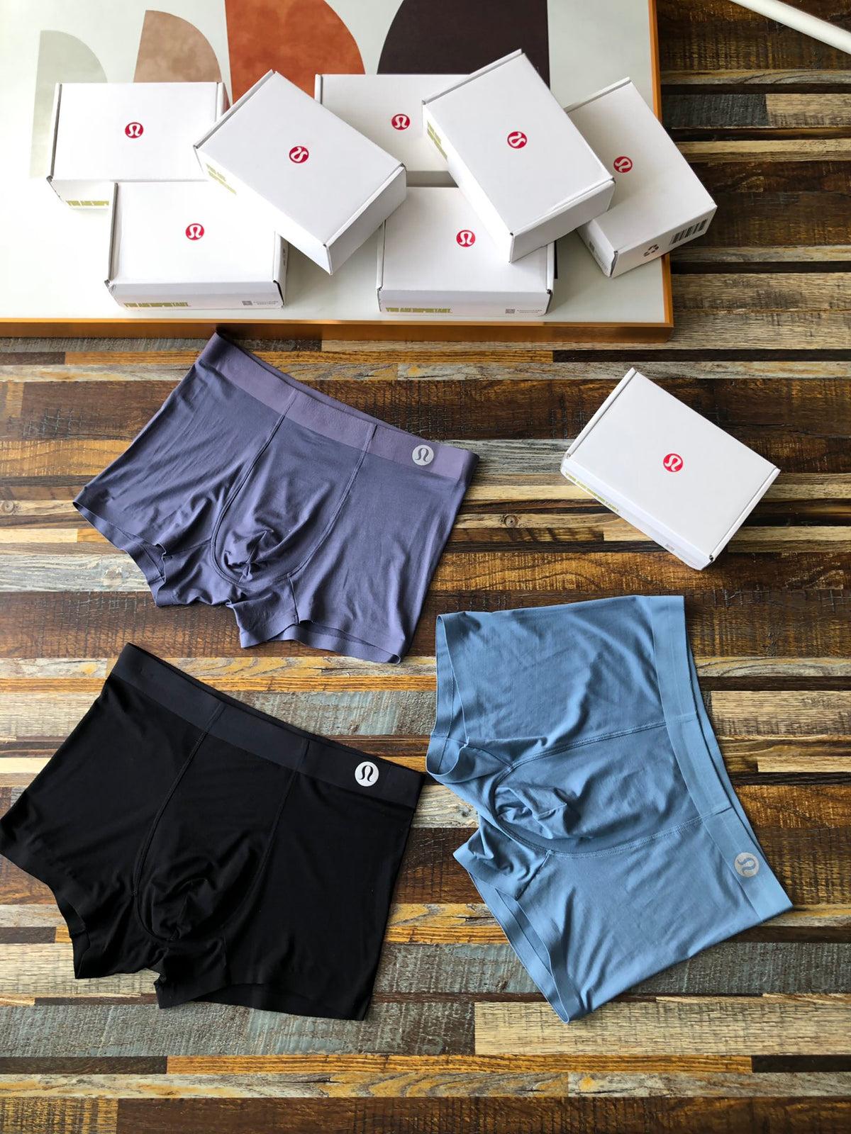 Lululemon Tonal Logo Details Men's Boxer Briefs