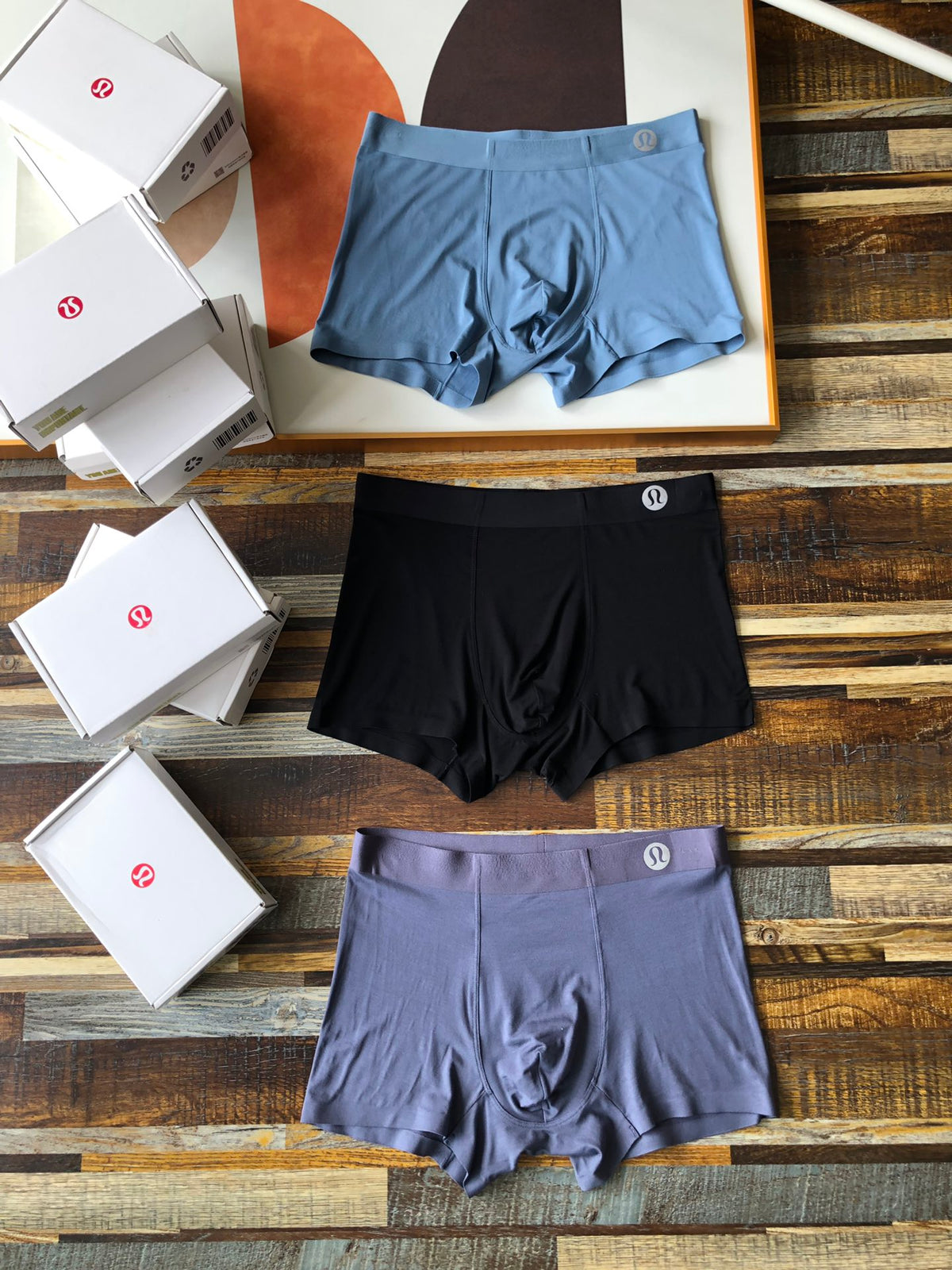 Lululemon Tonal Logo Details Men's Boxer Briefs