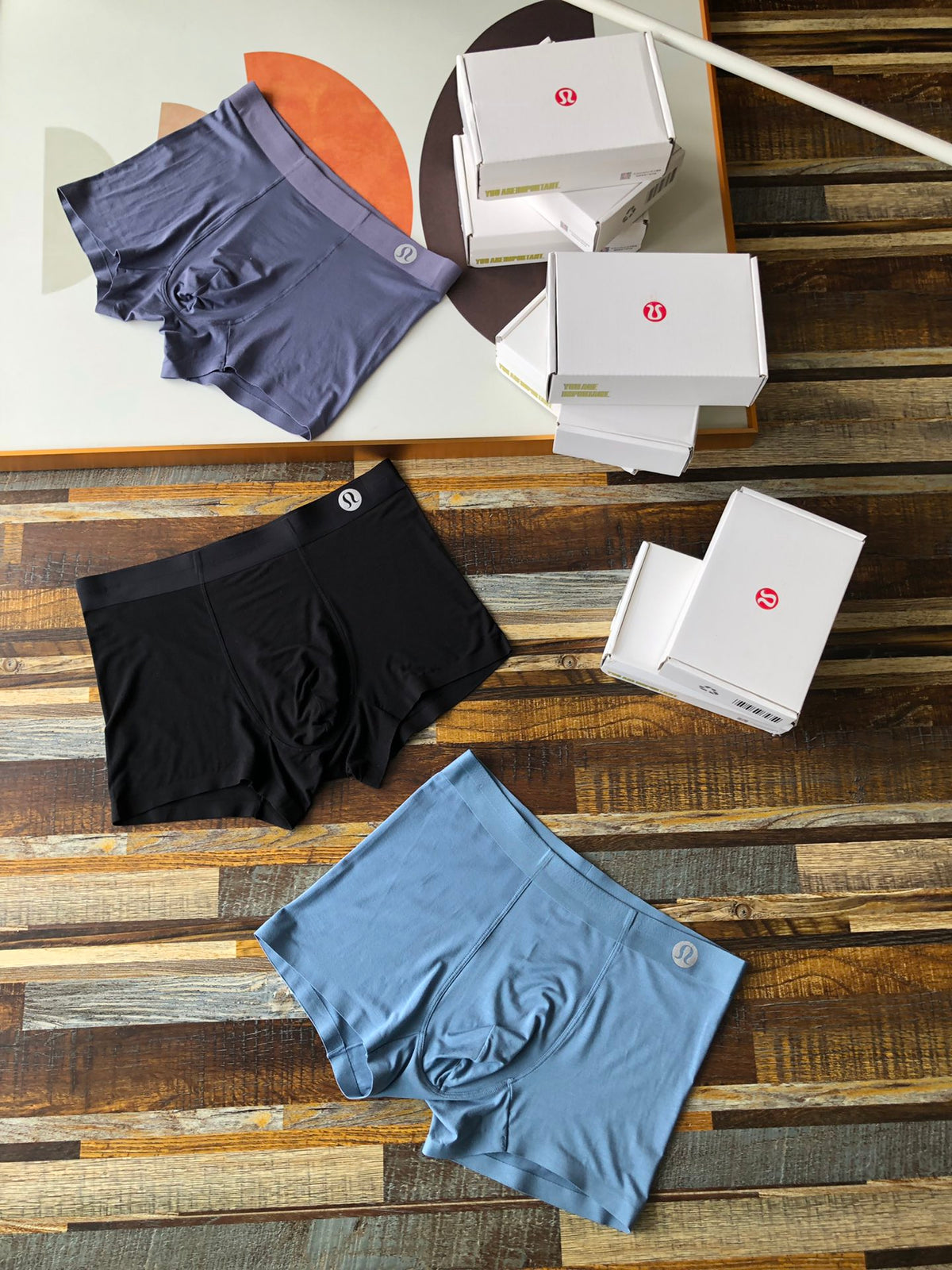 Lululemon Tonal Logo Details Men's Boxer Briefs