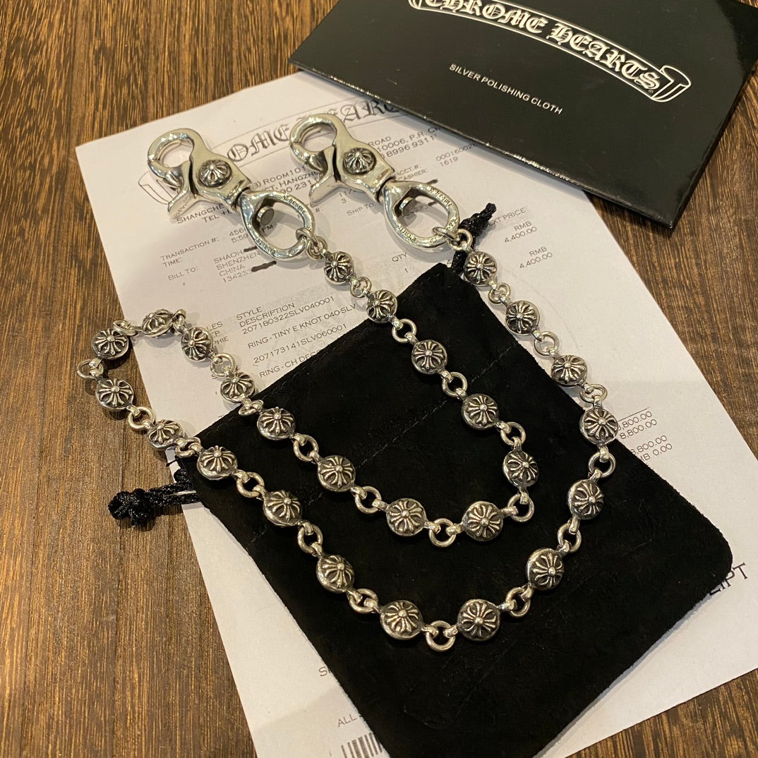 Floral Cross Multi-Use Chain Accessory – Design 05 main product view