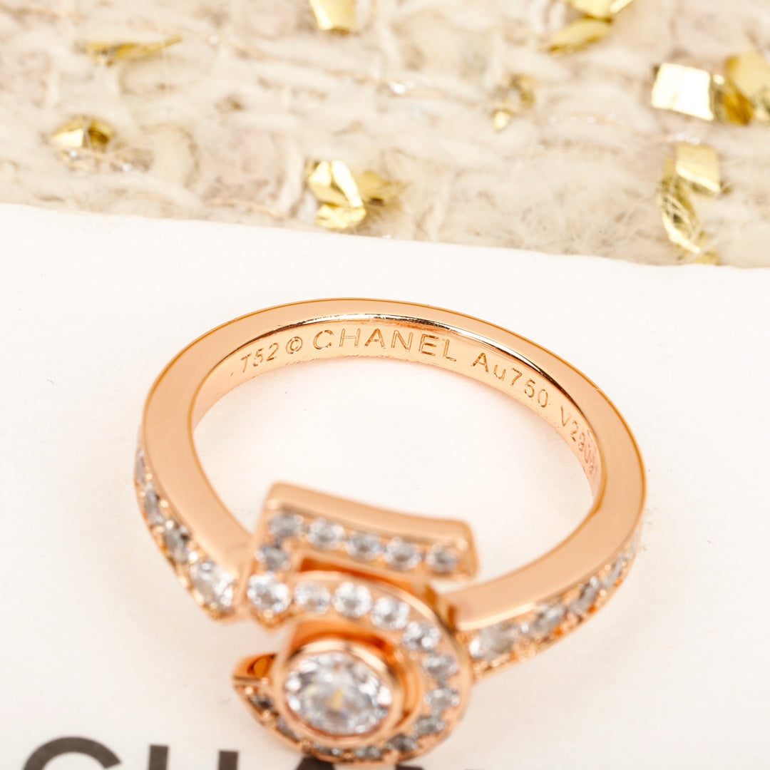 Signature Emblem Statement Ring in Polished Metal-Tone – Design 012 close-up detail