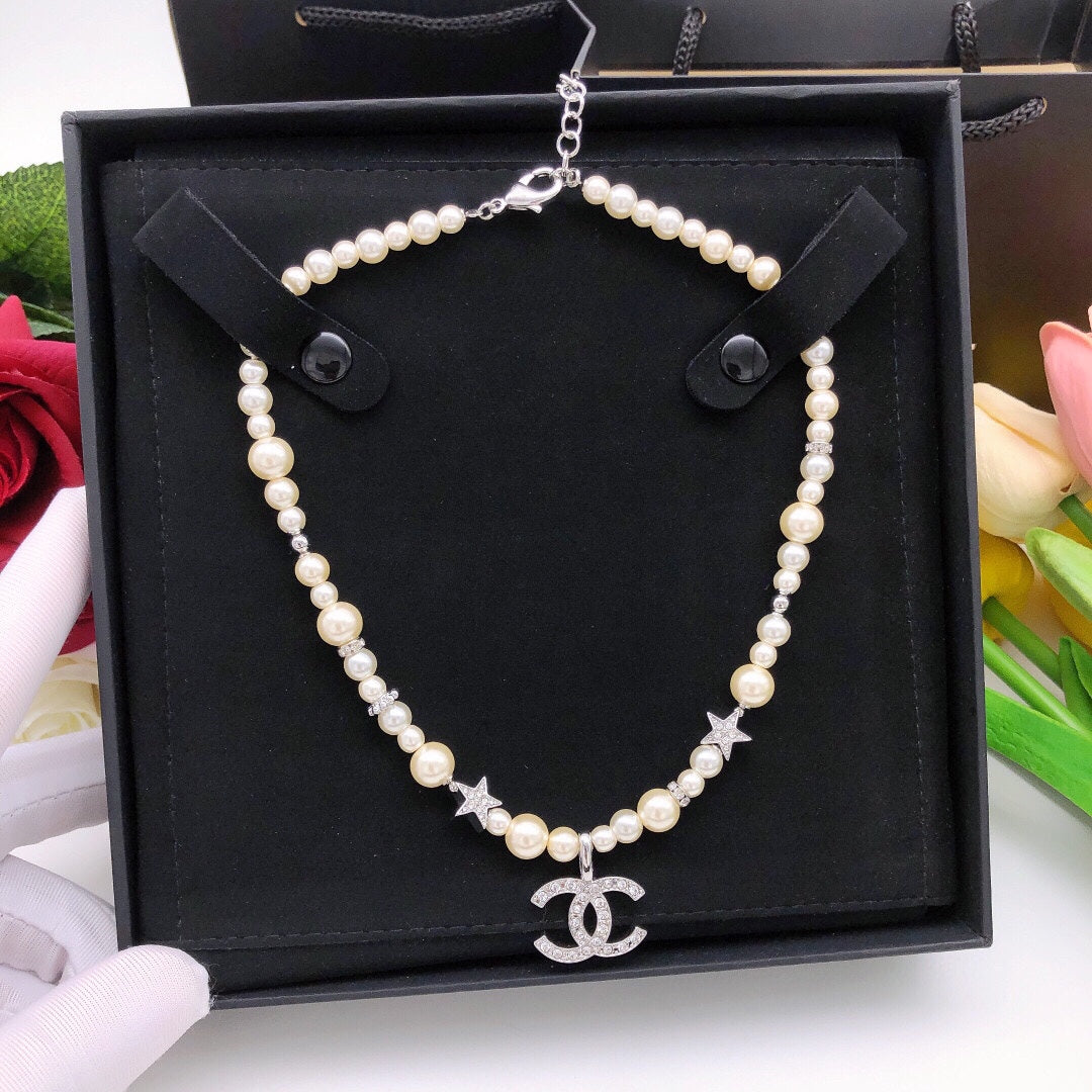 Star Pendant Necklace in Silver-Tone main product view