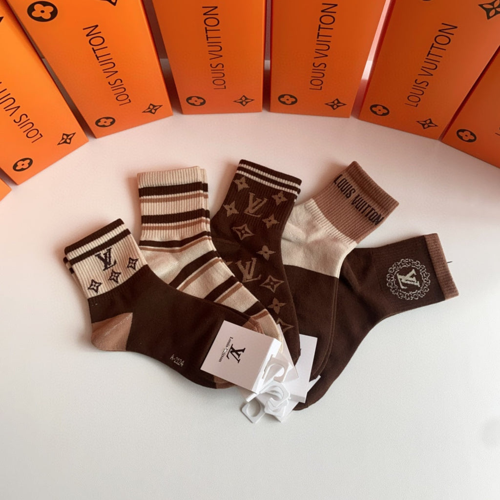 Louis Vuitton Crew Socks - 5-Pair Pack