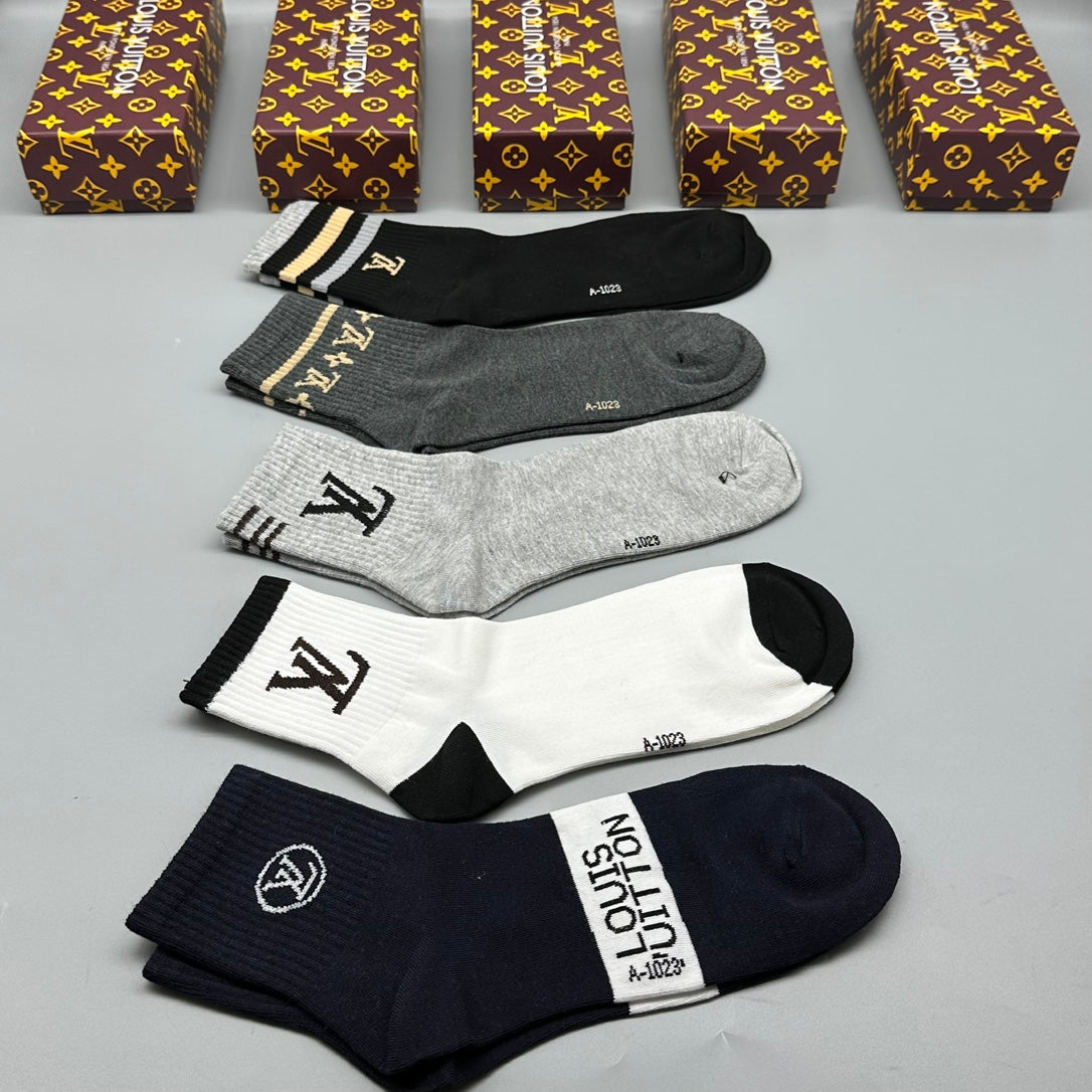 Louis Vuitton Cotton Socks - 5-Pair Pack
