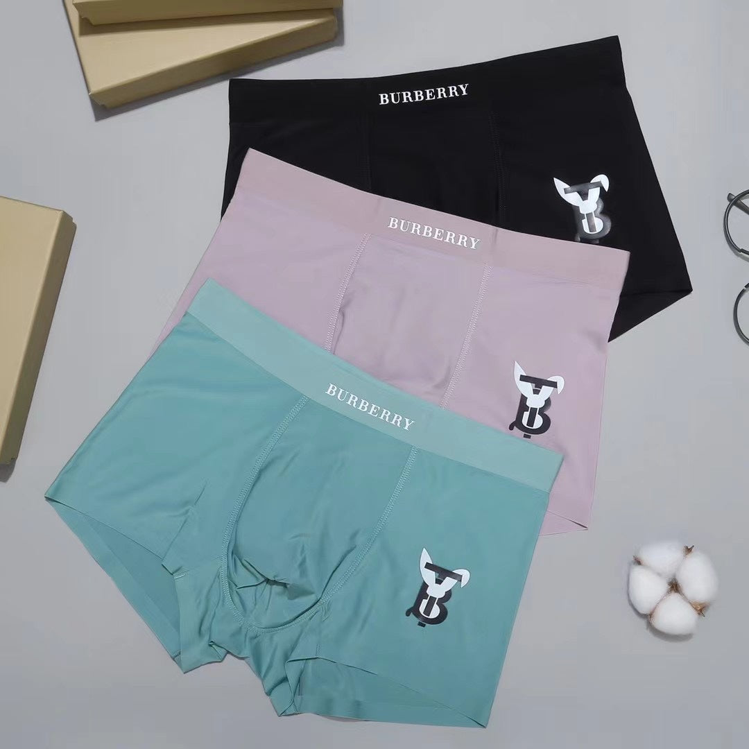 Burberry Horse Graphics Men's Boxer Briefs - 3-Piece Box