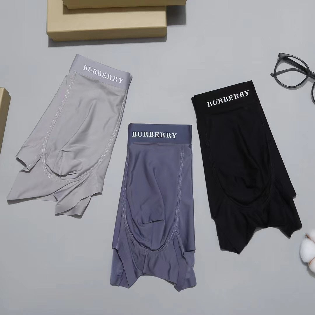 Burberry Nylon Blend Men's Boxer Briefs - 3-Piece Box