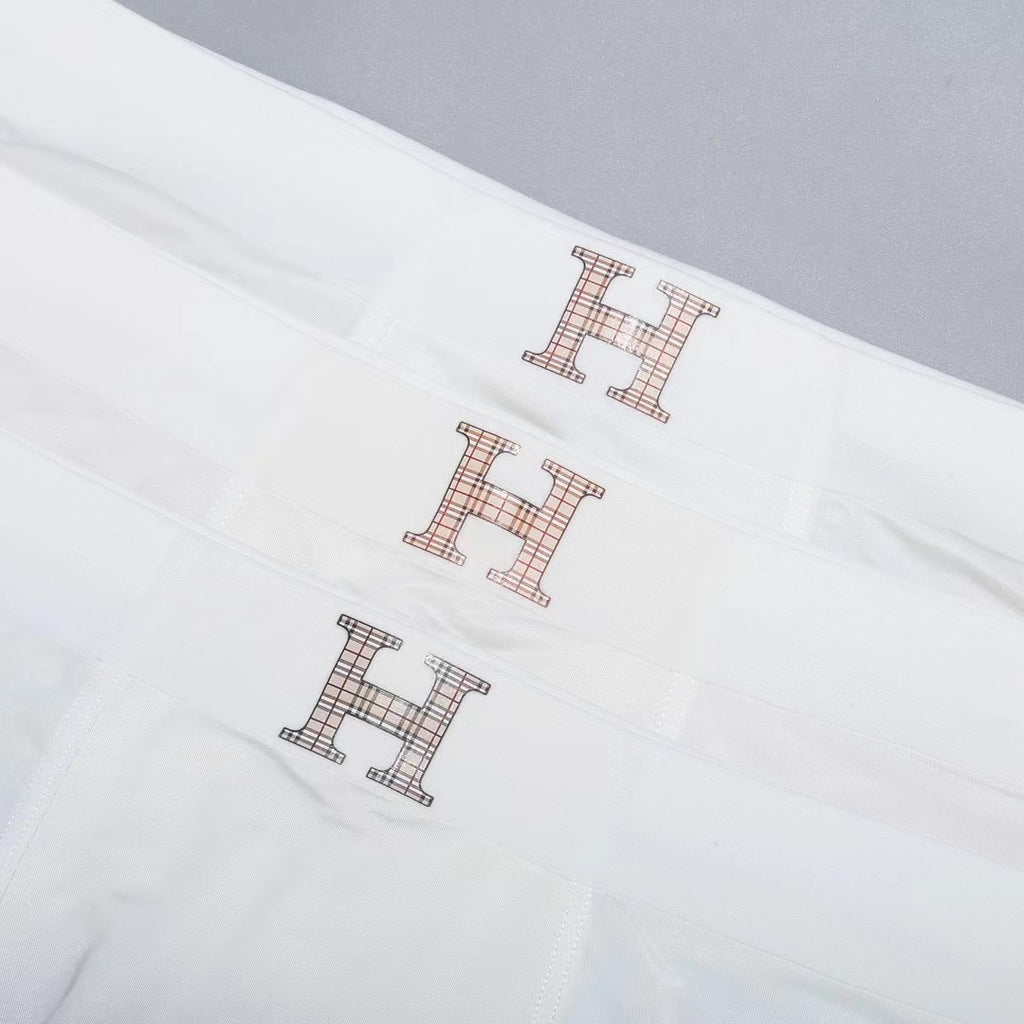 Hermes Subtle H Details Men's Boxer Briefs - 3-Piece Box
