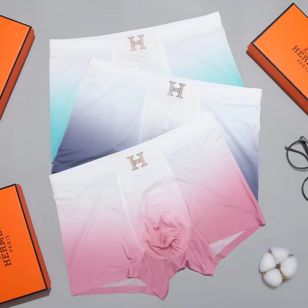 Hermes Subtle H Details Men's Boxer Briefs - 3-Piece Box