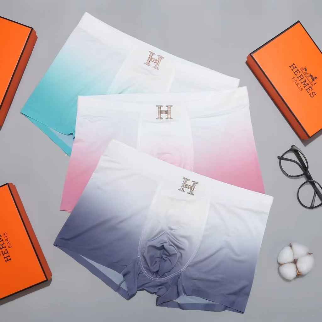 Hermes Subtle H Details Men's Boxer Briefs - 3-Piece Box