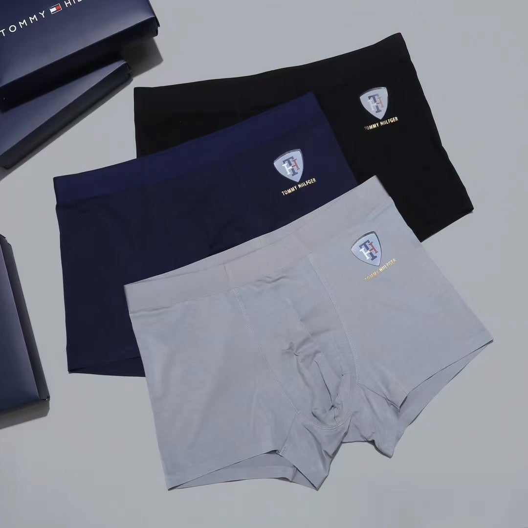 Tommy Hilfiger Small Crest Details Men's Boxer Briefs - 3-Piece Box