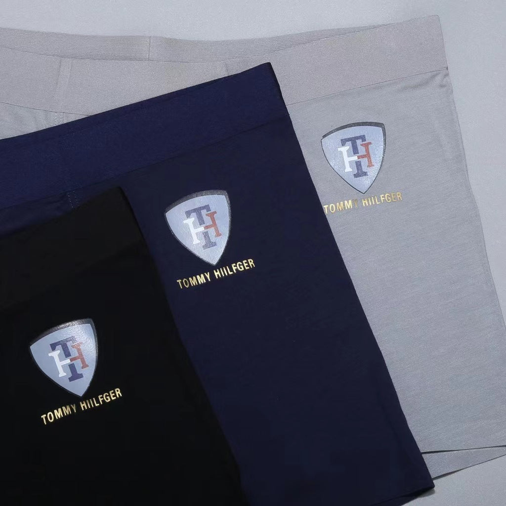 Tommy Hilfiger Crest-Style Details Men's Boxer Briefs - 3-Piece Box