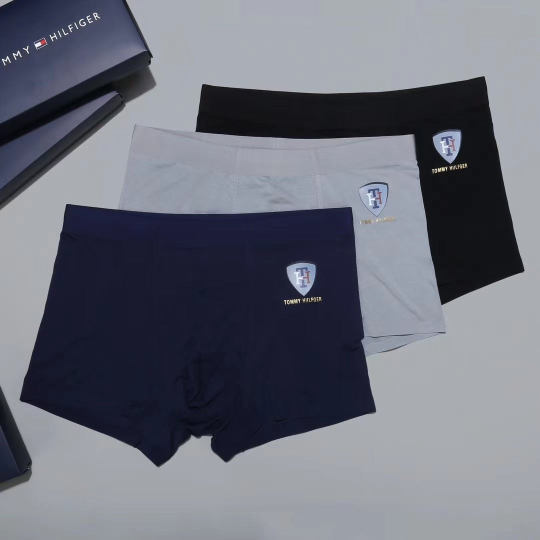 Tommy Hilfiger Small Crest Details Men's Boxer Briefs - 3-Piece Box