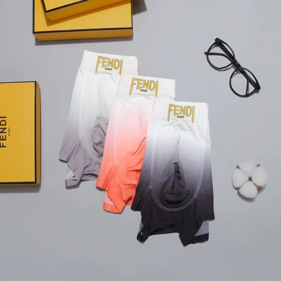 Fendi Nylon Blend Men's Boxer Briefs - 3-Piece Box