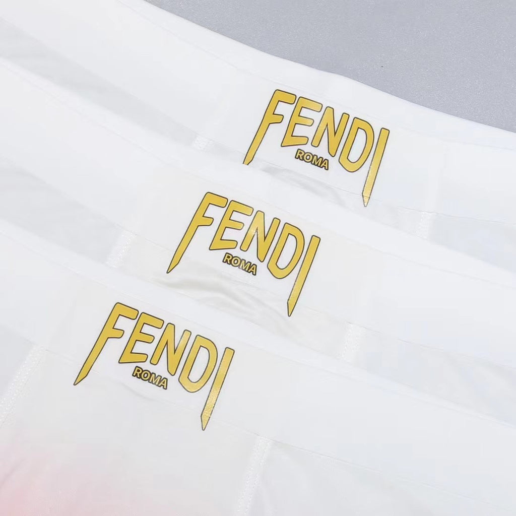 Fendi Nylon Blend Men's Boxer Briefs - 3-Piece Box