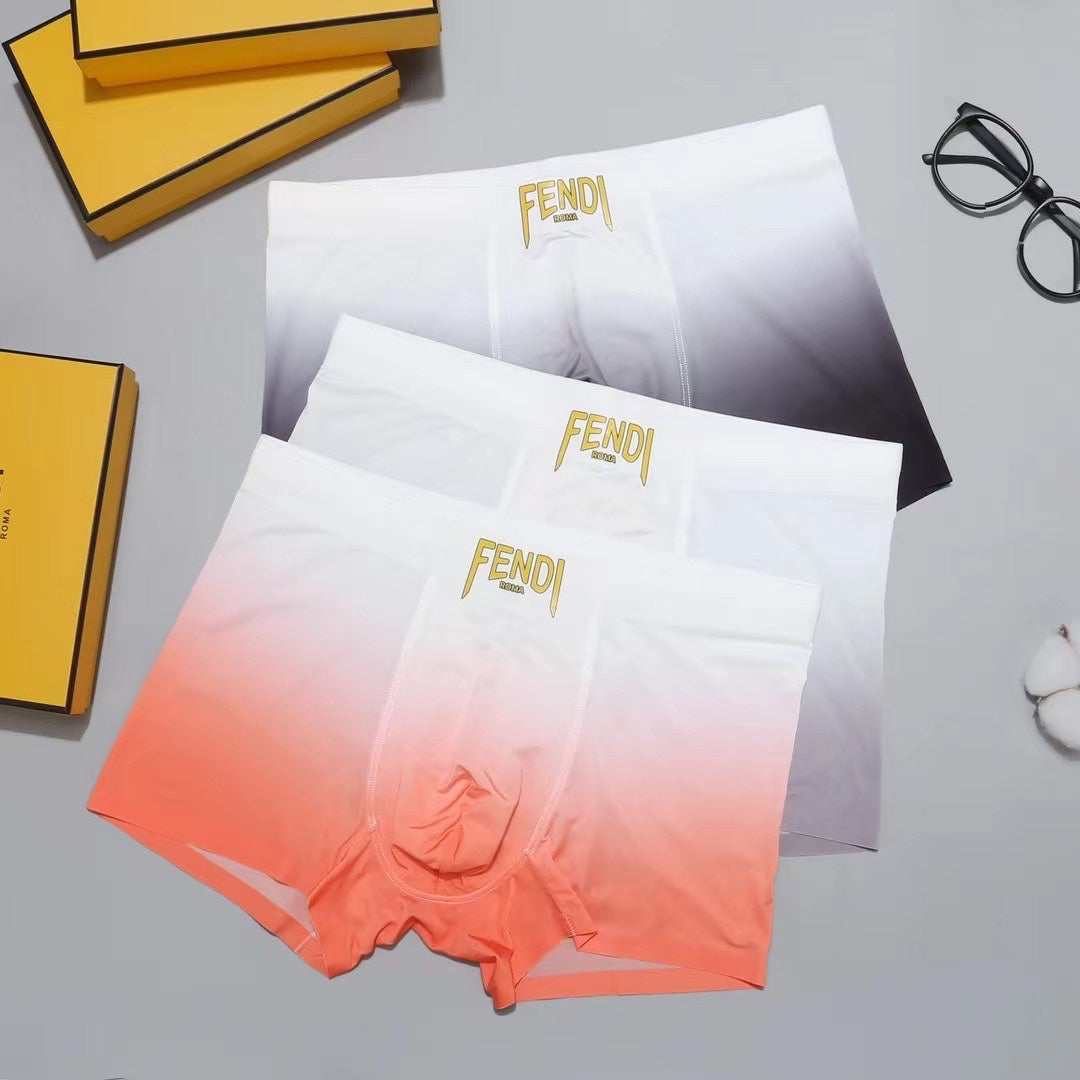 Fendi Nylon Blend Men's Boxer Briefs - 3-Piece Box