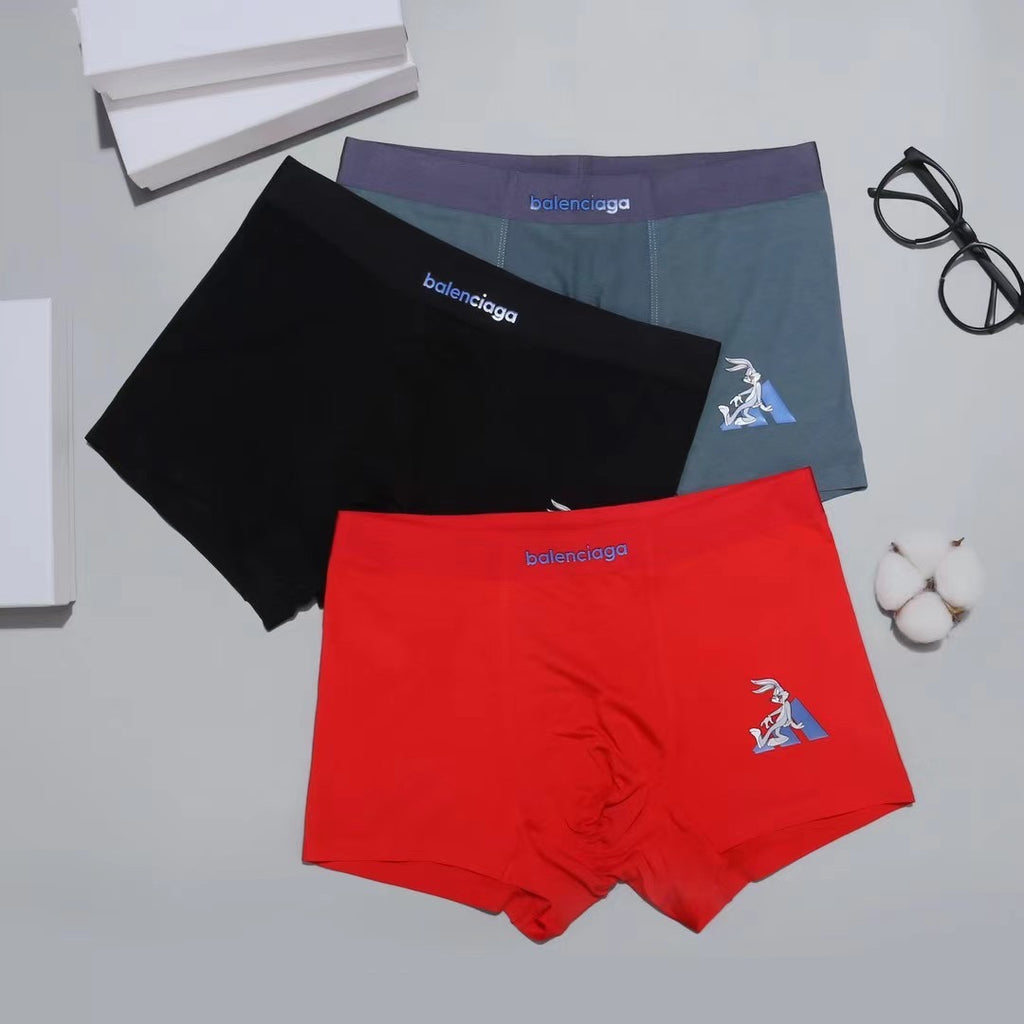 Balenciaga Modal Men's Boxer Briefs - 3-Piece Box