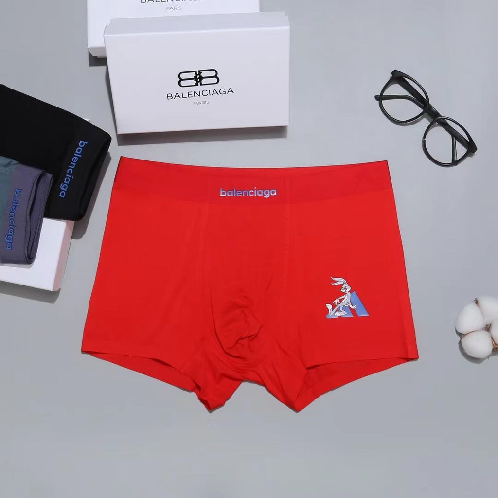 Balenciaga Small Patch Details Men's Boxer Briefs - 3-Piece Box