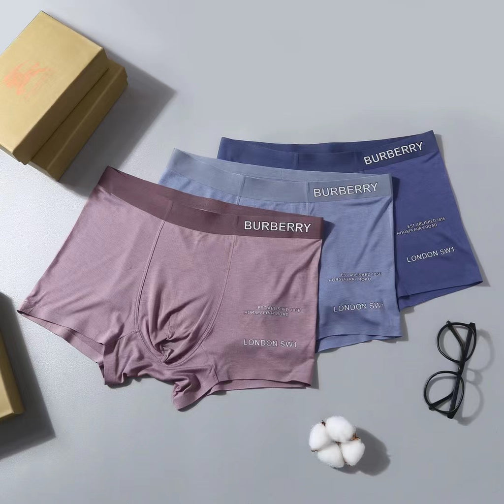 Burberry Modal Men's Boxer Briefs - 3-Piece Box